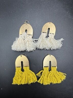 Boho Tassel earrings: Festival Statement Jewelry